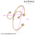 51931 xuping dernière conception bracelets en or 14 grammes mode 18 k délicat simple bracelet plaqué or bijoux